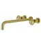 Kingston Brass KS8047RX Wall Mount Tub Faucet, Brushed Brass KS8047RX - alternate 1